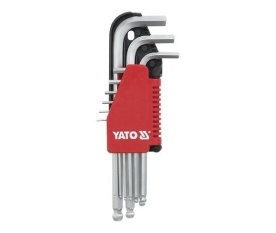 Seškanšu Atslēgu Komplekts, Lodveida 1.5-10mm (9gab.) YT-0506 YATO